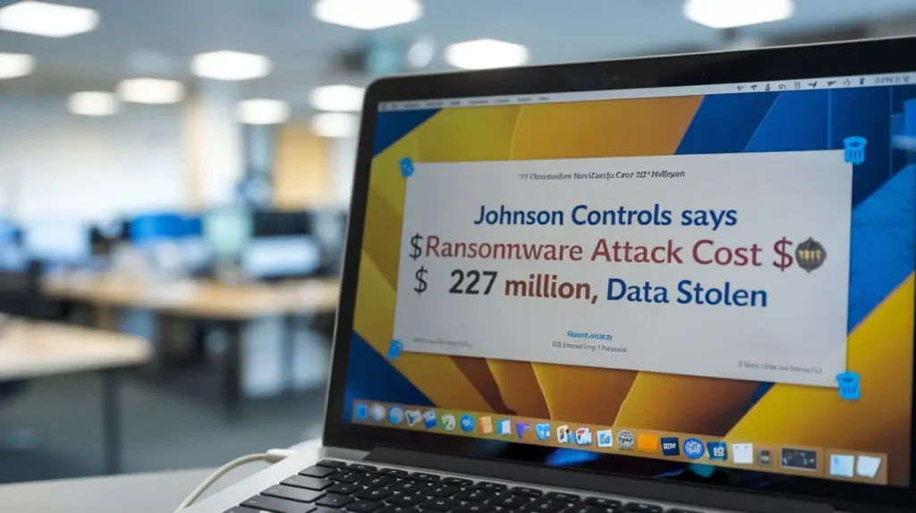 Johnson Controls says ransomware attack cost $27 million, data stolen
